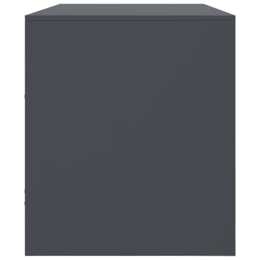 Tv-meubel 99x39x44 cm staal antracietkleurig