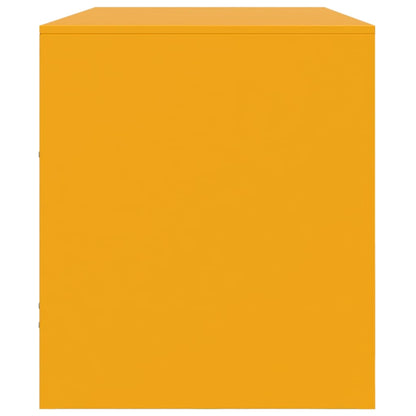 Tv-meubel 99x39x44 cm staal mosterdgeel