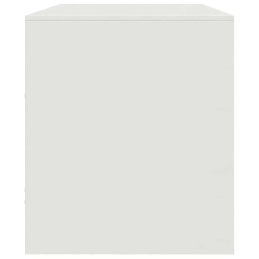 Tv-meubel 99x39x44 cm staal wit
