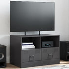 TV cabinet 67x39x44 cm steel black