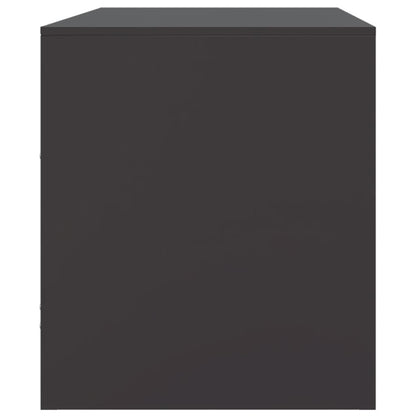 Tv-meubelen 2 st 67x39x44 cm staal zwart