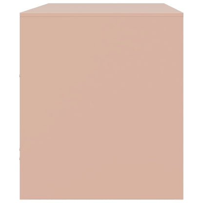 Tv-meubel 67x39x44 cm staal roze