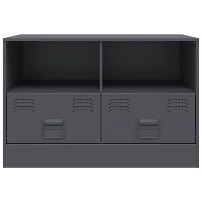 Tv-meubelen 2 st 67x39x44 cm staal antracietkleurig