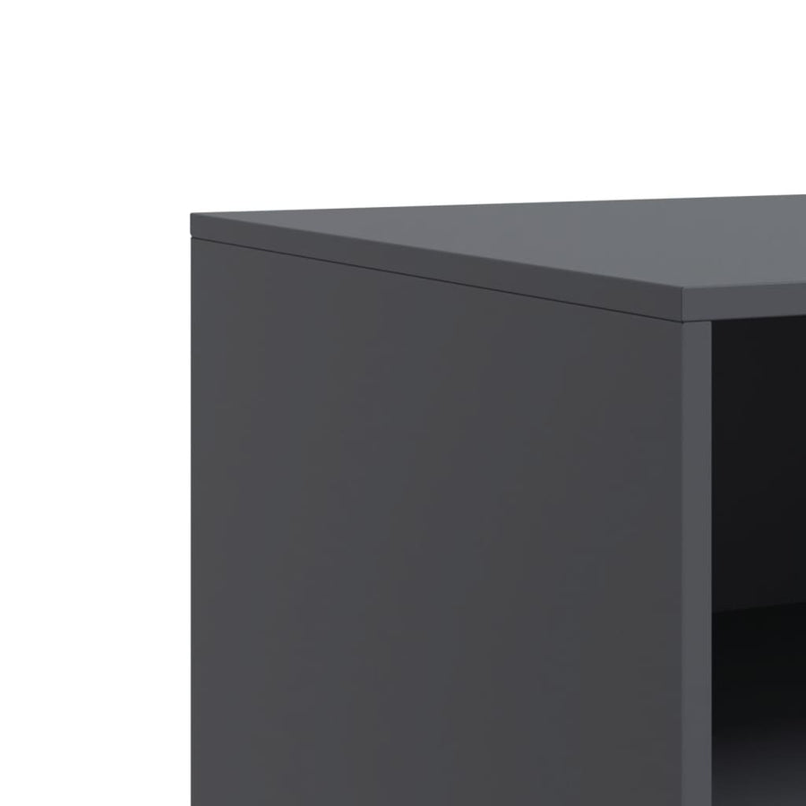 Tv-meubelen 2 st 67x39x44 cm staal antracietkleurig