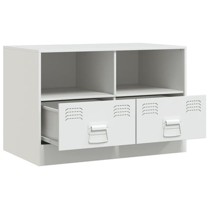 Tv-meubel 67x39x44 cm staal wit