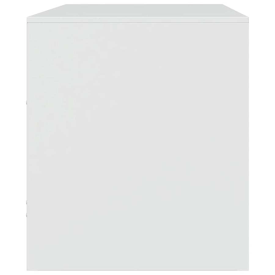 Tv-meubel 67x39x44 cm staal wit