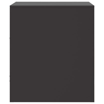 Nachtkastjes 2 st 34,5x39x44 cm staal zwart