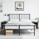 Nightstands 2 pcs 34.5x39x44 cm steel black