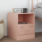 Nightstand 34.5x39x44 cm steel pink