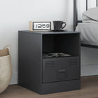 Bedside table 34.5x39x44 cm steel anthracite