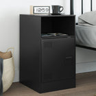 Nightstand 34.5x39x62 cm steel black
