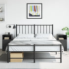 Nightstands 2 pcs 34.5x39x62 cm steel black