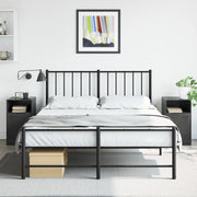 Nachtkastjes 2 st 34,5x39x62 cm staal zwart
