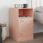 Bedside table 34.5x39x62 cm steel pink