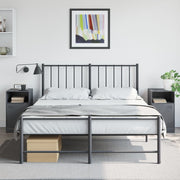 Nachtkastjes 2 st 34,5x39x62 cm staal antraciet