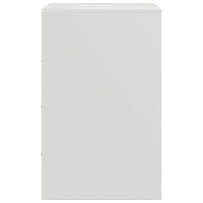 Nachtkastjes 2 st 34,5x39x62 cm staal wit