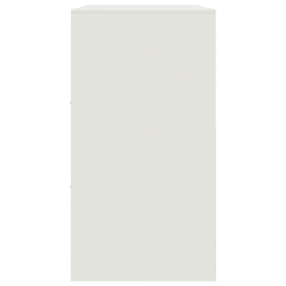 Dressoir 99x39x73 cm staal wit