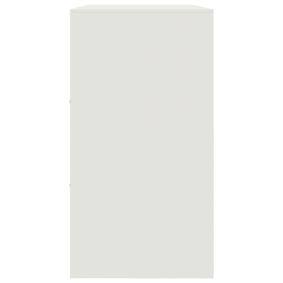 Dressoir 99x39x73 cm staal wit