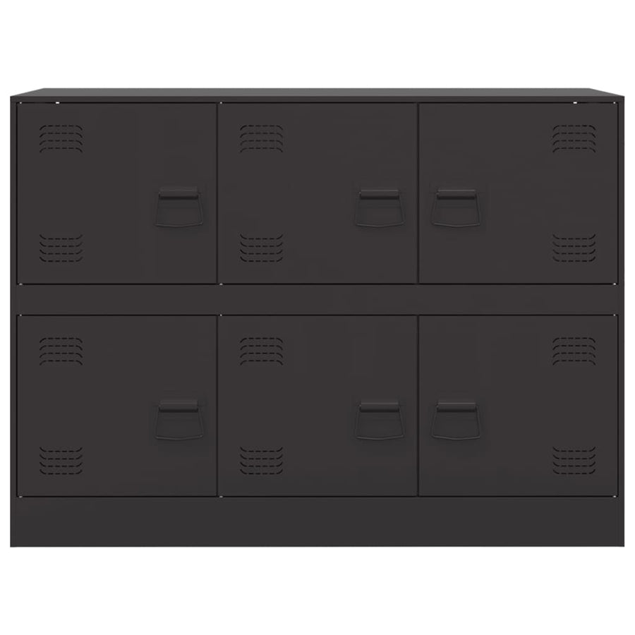 Dressoir 99x39x73 cm staal zwart