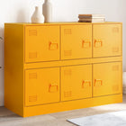 Sideboard 99x39x73 cm steel mustard yellow