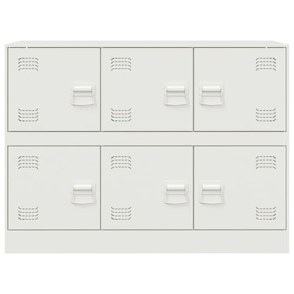 Dressoir 99x39x73 cm staal wit