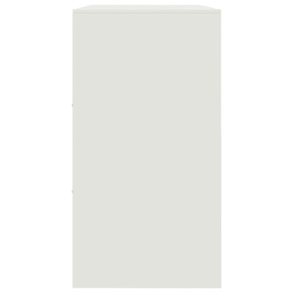 Dressoir 99x39x73 cm staal wit