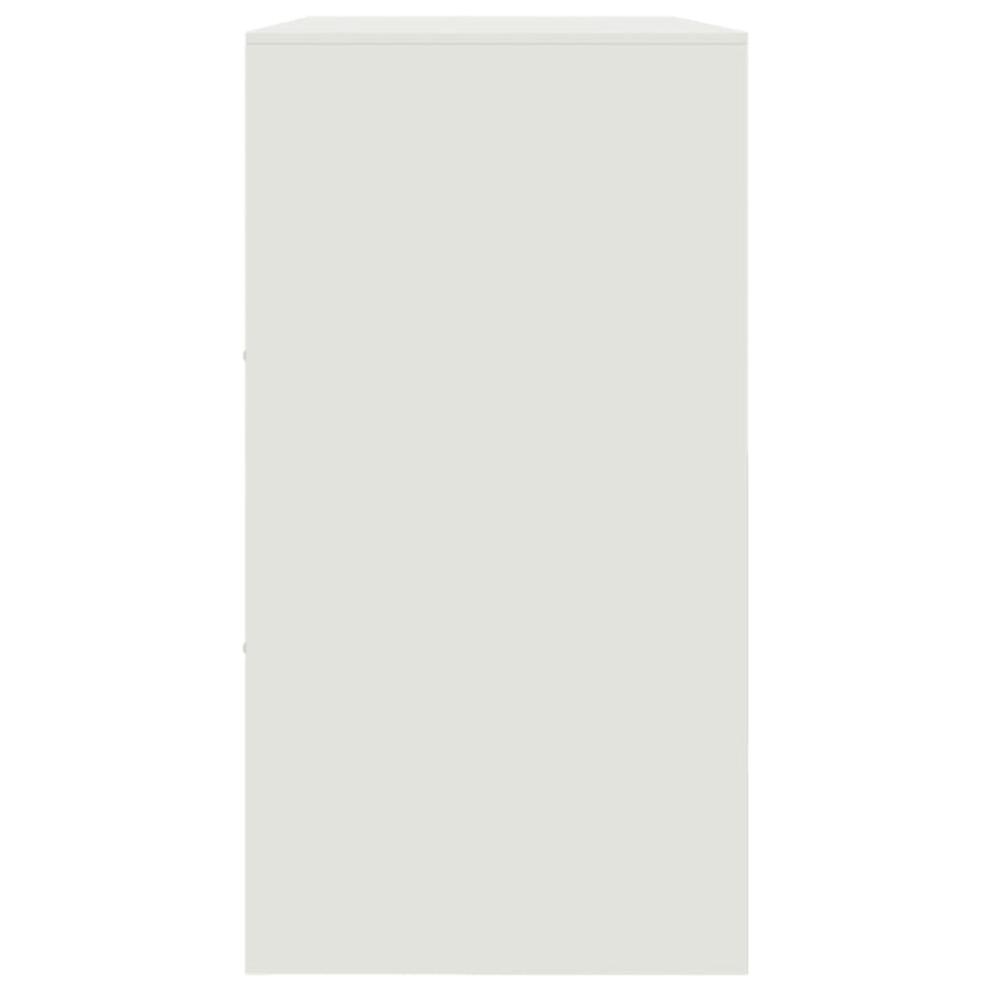 Dressoir 99x39x73 cm staal wit