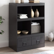 Tall cabinet 67x39x95 cm steel black