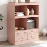 Tall cabinet 67x39x95 cm steel pink