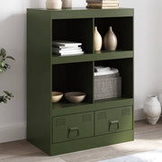 Sideboard 67x39x95 cm steel olive green