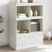 Tall cabinet 67x39x95 cm steel white