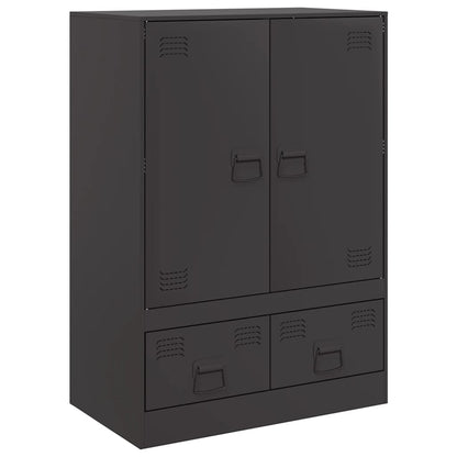 Hoge Kast 67X39X95 Cm Staal Zwart