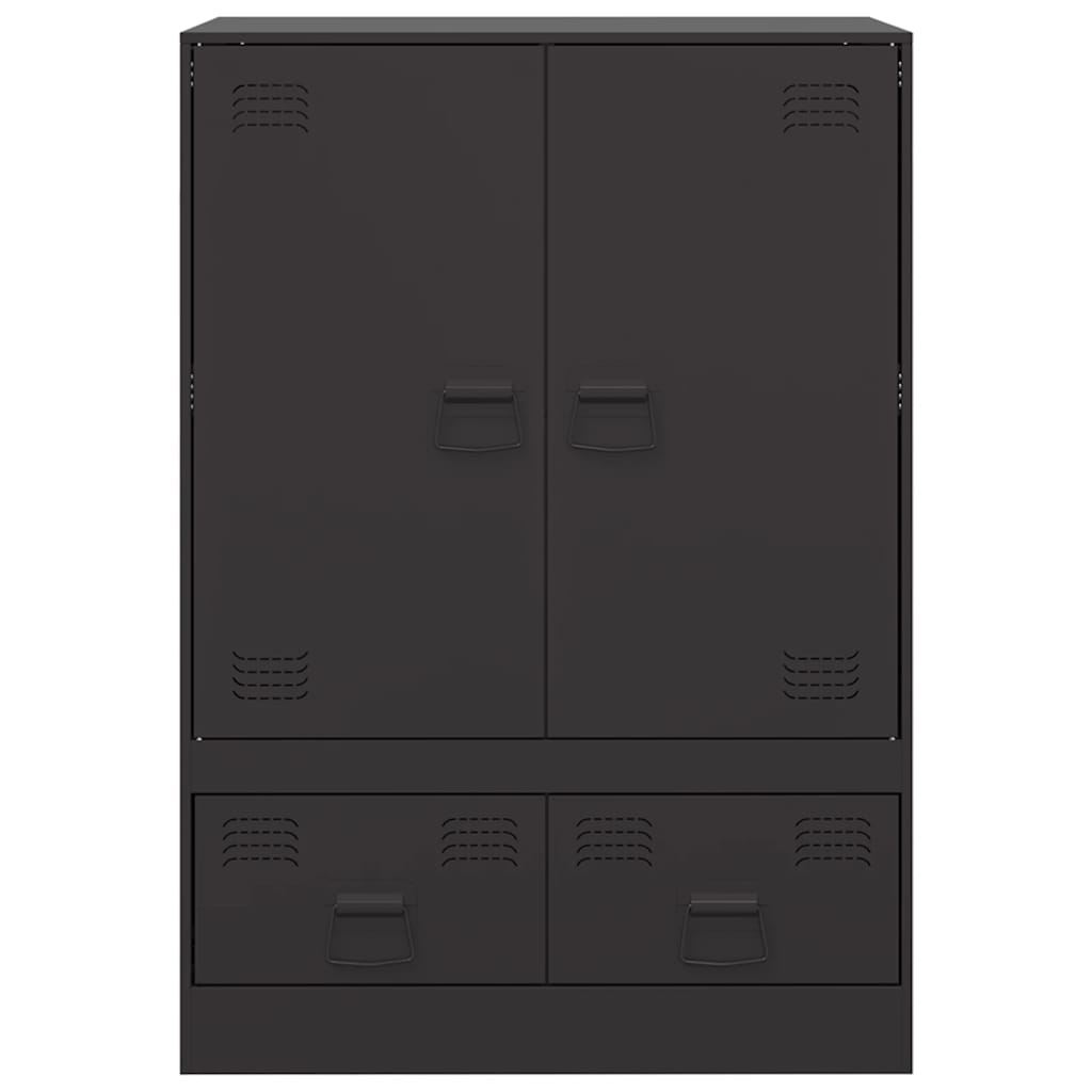 Hoge Kast 67X39X95 Cm Staal Zwart