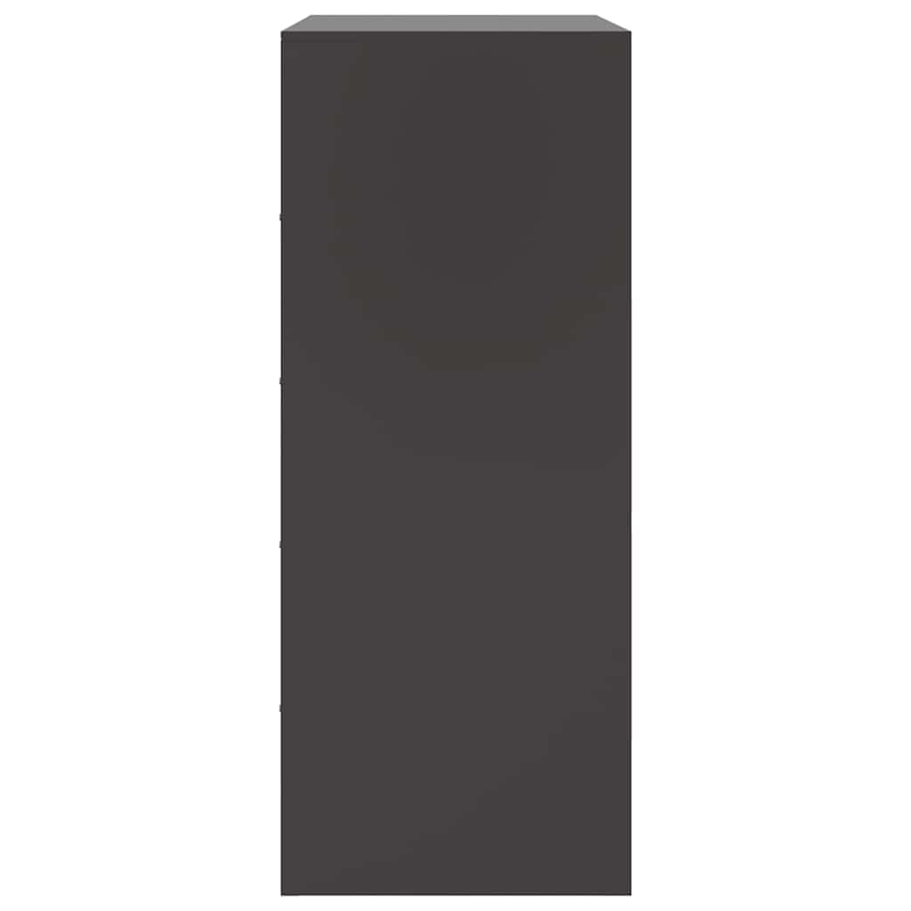 Hoge Kast 67X39X95 Cm Staal Zwart