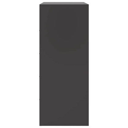Hoge Kast 67X39X95 Cm Staal Zwart