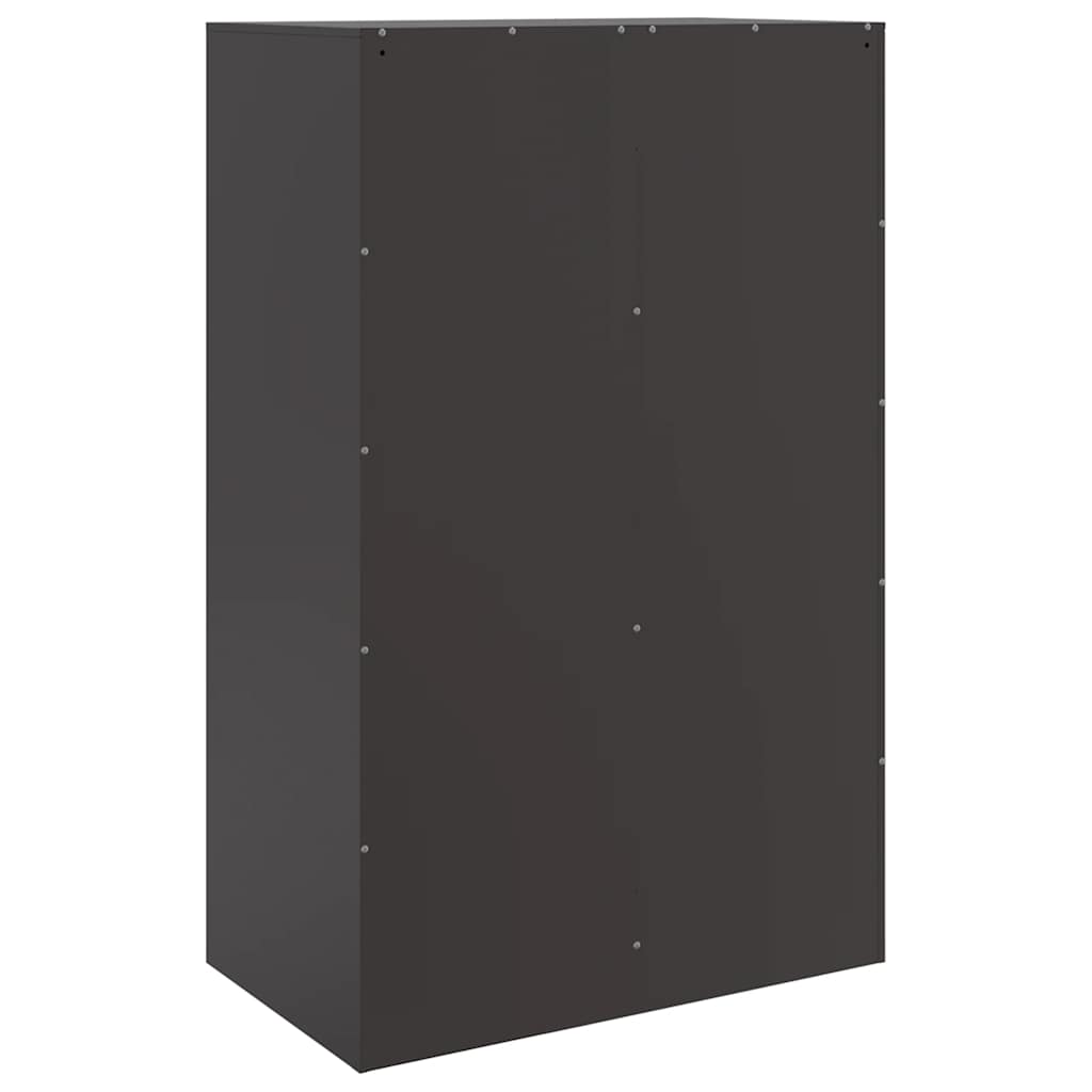 Hoge Kast 67X39X95 Cm Staal Zwart