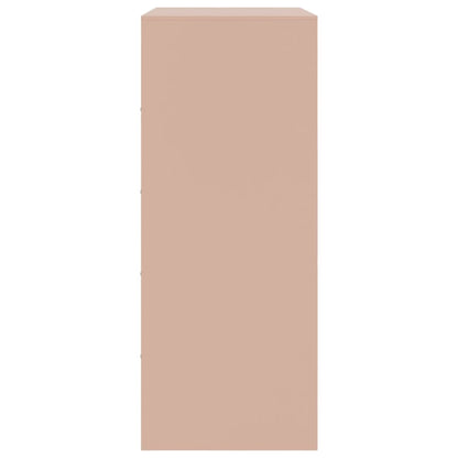 Hoge kast 67x39x95 cm staal roze