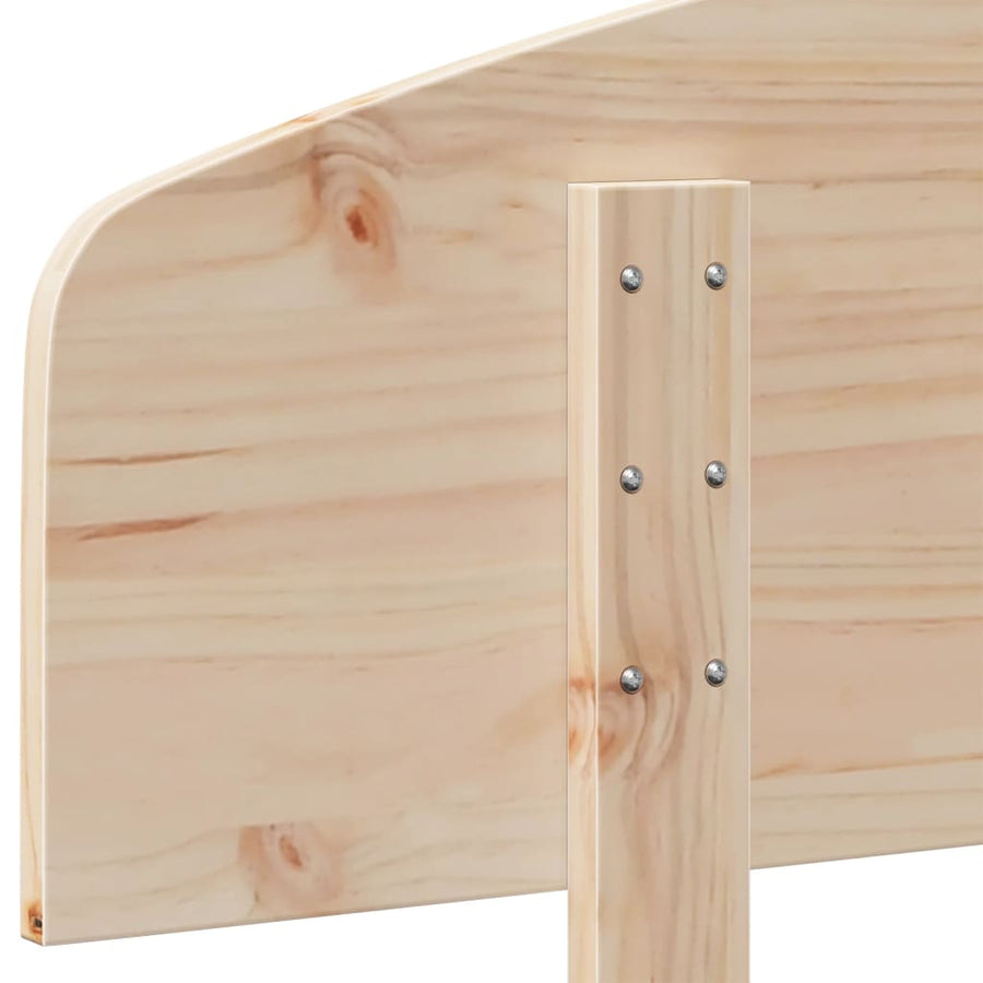Hoofdbord Massief Grenenhout 200 cm Naturel