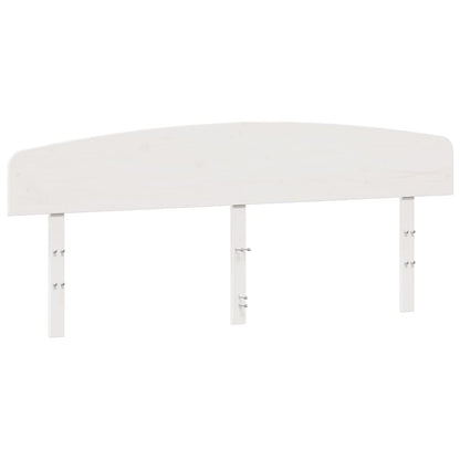 Hoofdbord Massief Grenenhout Wit 200 cm
