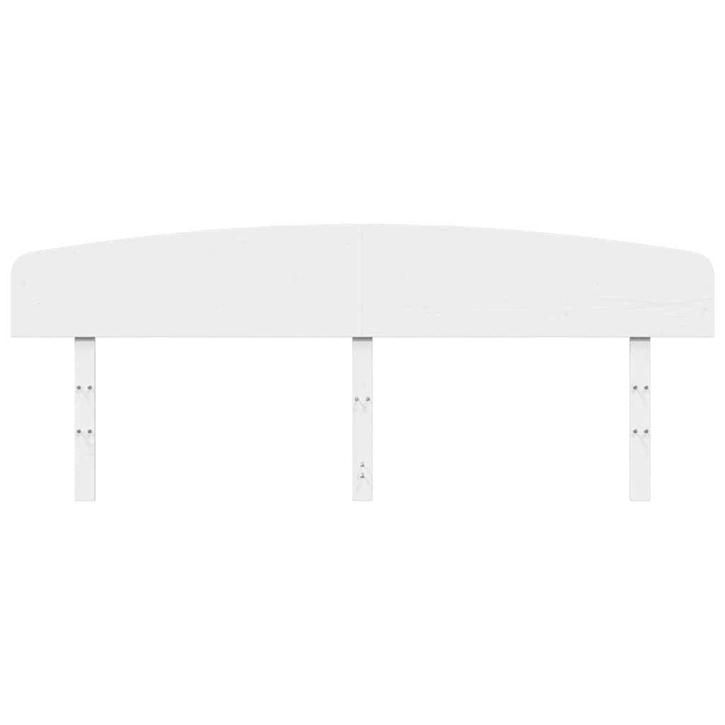 Hoofdbord Massief Grenenhout Wit 200 cm