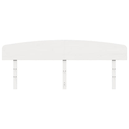 Hoofdbord Massief Grenenhout Wit 200 cm