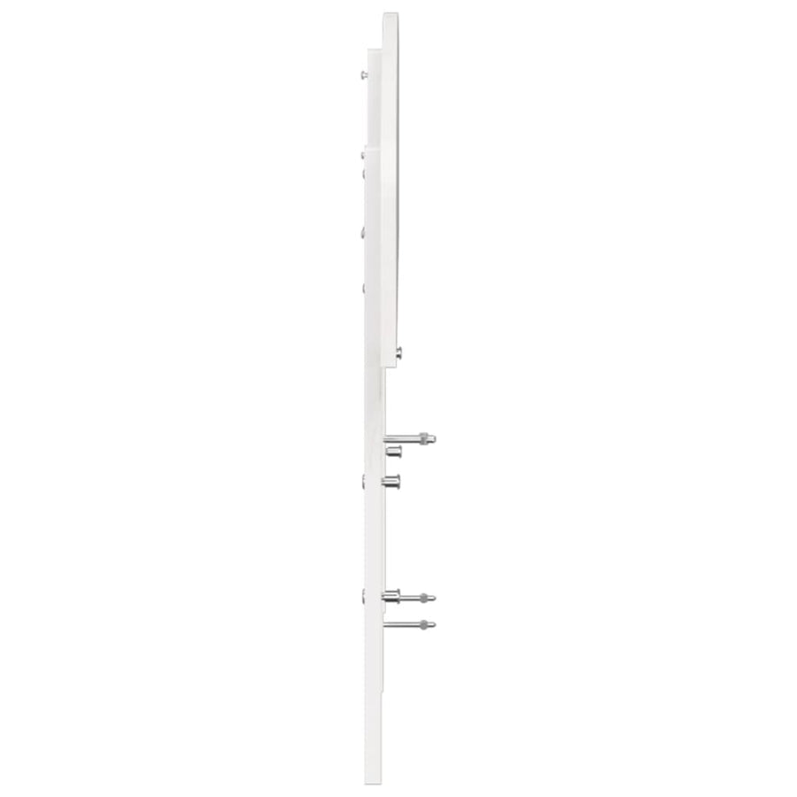 Hoofdbord Massief Grenenhout Wit 200 cm