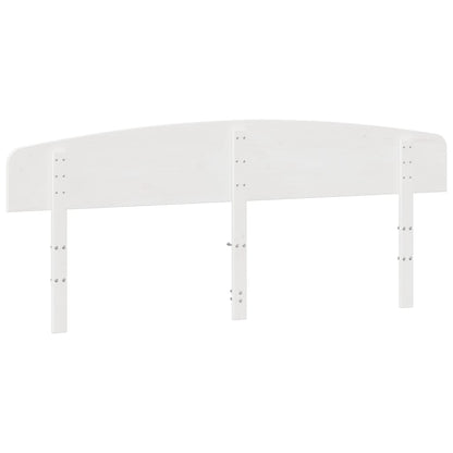 Hoofdbord Massief Grenenhout Wit 200 cm