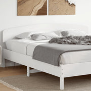 Hoofdbord 200 cm massief grenenhout wit