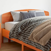 Hoofdbord 150 cm massief grenenhout wasbruin