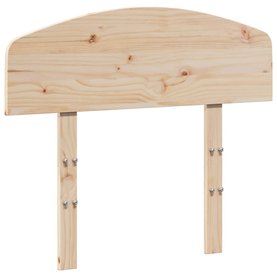 Hoofdbord Massief Grenenhout 90 cm Naturel