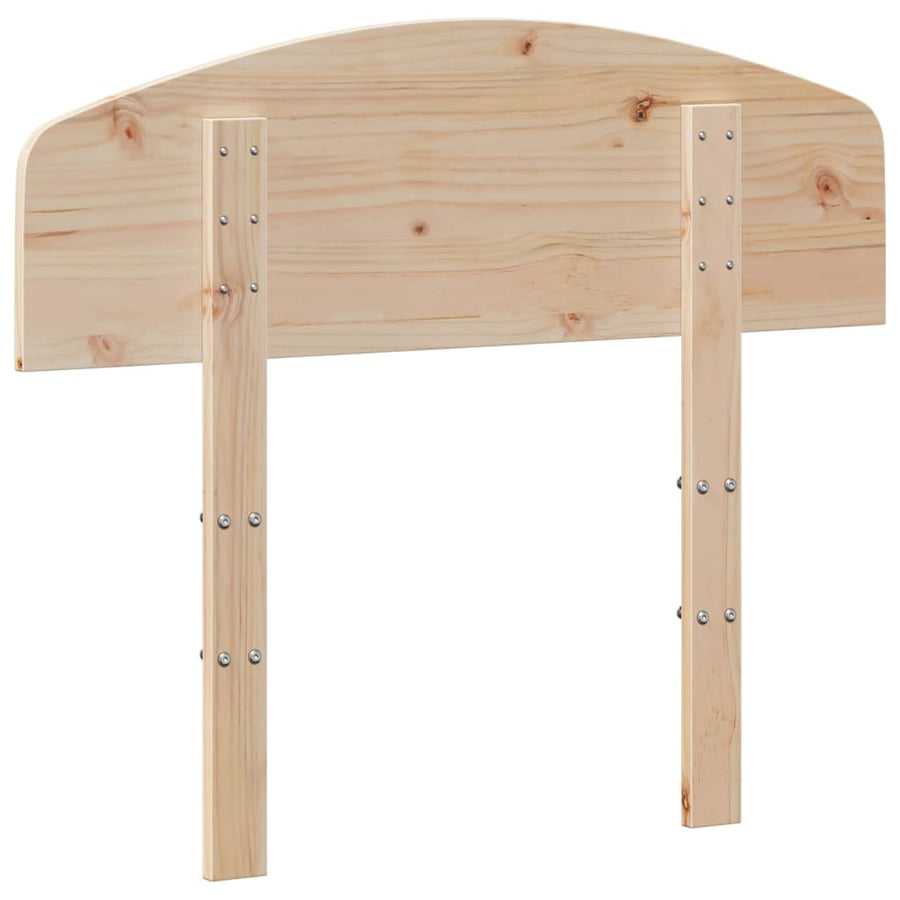 Hoofdbord Massief Grenenhout 90 cm Naturel