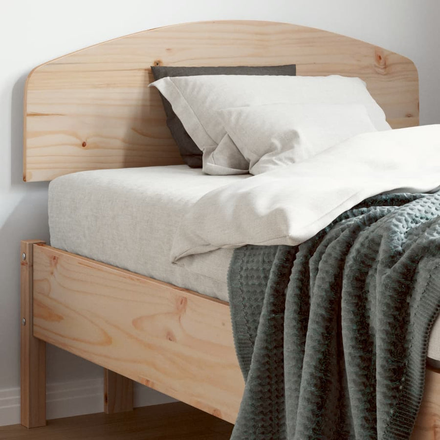 Hoofdbord Massief Grenenhout 90 cm Naturel