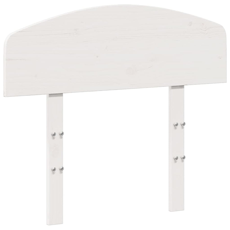 Hoofdbord Massief Grenenhout 75 cm Wit
