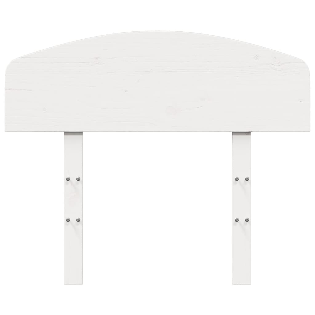 Hoofdbord Massief Grenenhout 75 cm Wit